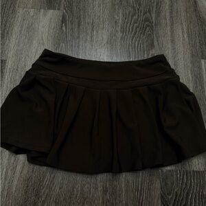 Brown Pleated Skirt
